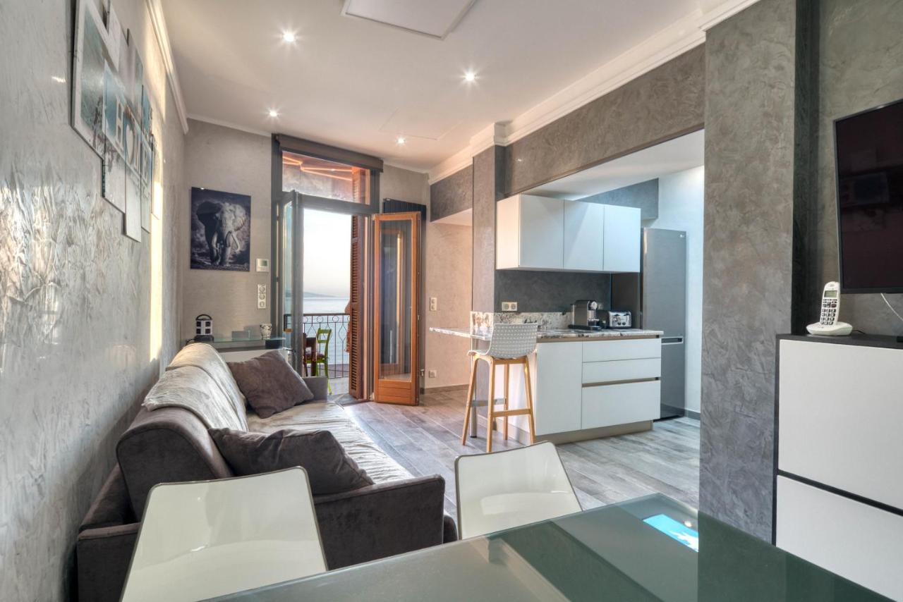 Apartment Les Sablettes Panoramic Sea View Menton Exterior photo